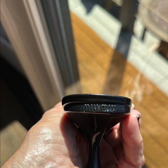 Vintage Miu Miu mid 90’s black with light blue mules - Picture 6 of 6